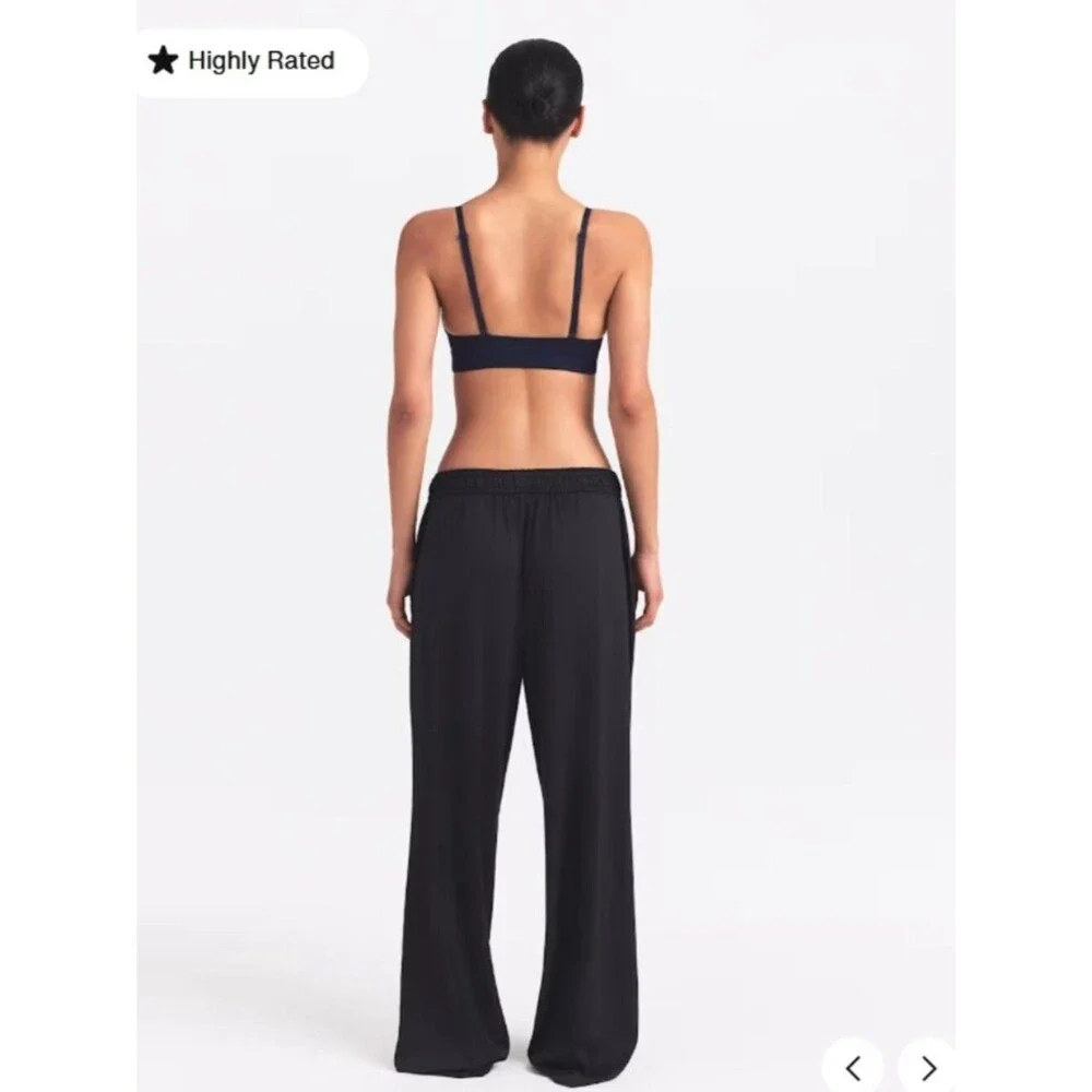 NEW NikeSKIMS Shine Triangle Bra Obsidian Black Large Nike SKIMS NWT